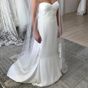 Sarah Janks size 10 silk wedding dress